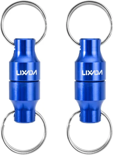 Miniatura 19 de LIXADA Soporte de liberación de red magnética para pesca Zinger Retractores de red de pesca con mosca, clip magnético, conector de red de aterrizaje