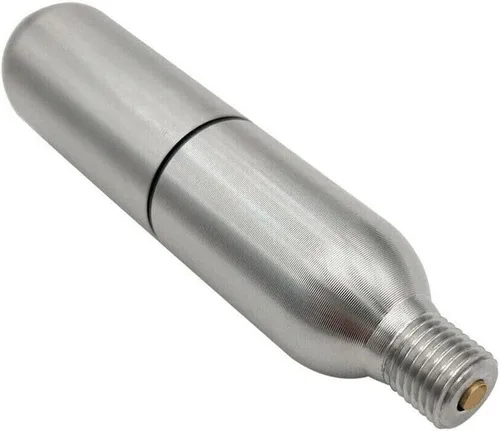 Miniatura 3 de Paintball PCP, cartucho de CO2 recargable de 0.42 oz con enchufe macho de 0.315 in/desconexión rápida