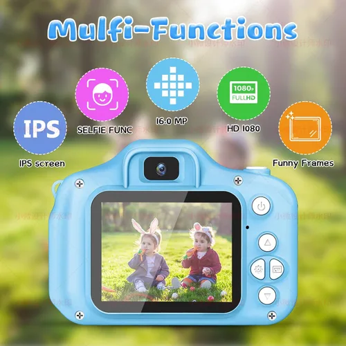 Miniatura 2 de Cámara para Niños y Niñas, Cámara Digital GPOSY para Niños, Cámara para Niños Pequeños Regalos de Juguete de Navidad y Cumpleaños para Niños de 3 4