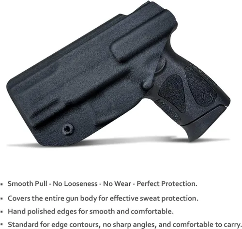Miniatura 2 de Funda para arma Taurus G2C, Kydex IWB personalizada: Taurus G2C 9mm y pistola Millennium PT111 G2 / PT140 - Portador oculto en la cintura