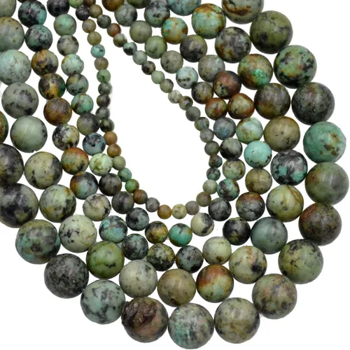 Miniatura 19 de AD Beads Cuentas redondas sueltas de piedras preciosas naturales de 15 pulgadas para pulseras, collares, aretes, manualidades, manualidades