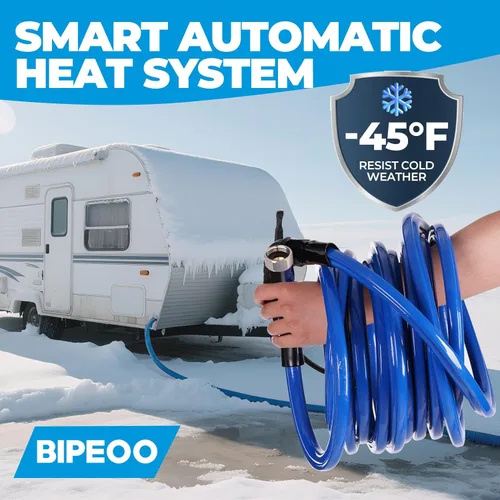 Miniatura 6 de Manguera de agua calefactada para caravana con protección anticongelante hasta -45 °F y apta para agua potable, útil para ganado y agricultura
