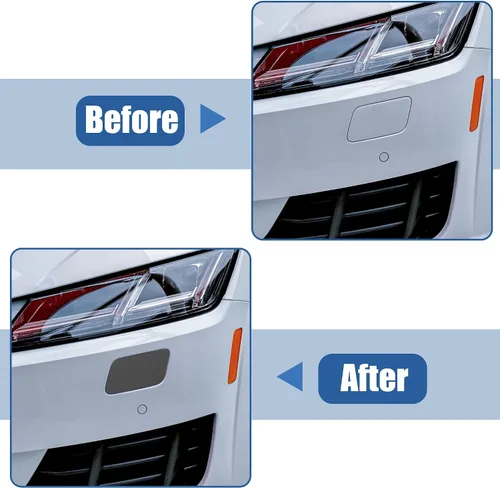 Miniatura 5 de ACROPIX Tapa de la boquilla del parachoques delantero izquierdo derecho para Volkswagen Jetta 2006-2010 1K5955109AGRU/1K5955110AGR - Paquete de 2