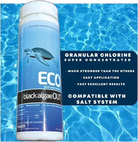 Miniatura 4 de Alguicida negra para piscinas y spa – Eliminador de algas de piscina de acción rápida para algas negras y mostazas – Tratamiento de choque para agua
