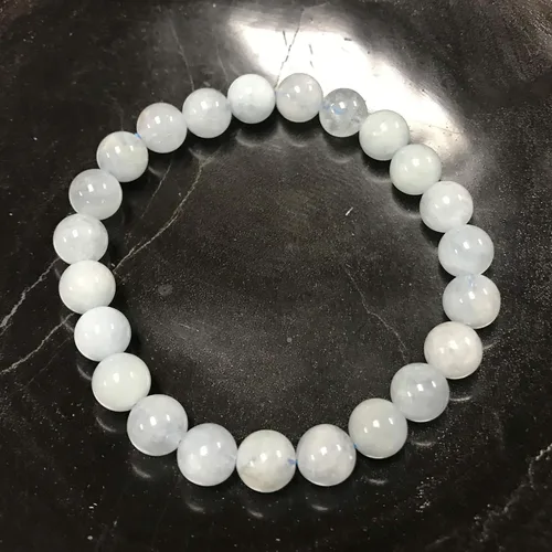 Miniatura 413 de Gem Avenue Handmade Round Bead Stretch Bracelet Unisex Natural Stone Beaded Jewelry for Men & Women, Elastic Wristband for Daily Wear