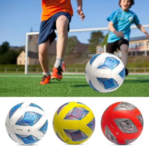 Miniatura 4 de Balón de fútbol de piel sintética suave, deportes de equipo para interiores y exteriores, entrenamiento de práctica, juego de fútbol, regalo