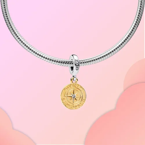 Miniatura 111 de LUXILLA Abalorio de plata de ley 925 para madre, hija, abuela, para familia, amor, madre, hija, abuela, para pulseras, collares, dijes, abalorios