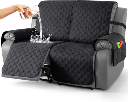 Miniatura 19 de TAOCOCO Fundas reclinables 100% impermeables, con correas para las piernas, funda de sofá reclinable reversible para silla reclinable, protector