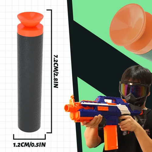 Miniatura 2 de TORMEN Dardos estándar de repuesto, compatibles con pistolas de juguete Nerf Elite Series Blasters