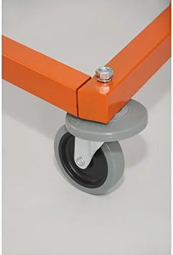 Miniatura 6 de Only Hangers Perchero resistente de grado comercial Z con base naranja. Diseñado para soportar hasta 400 libras