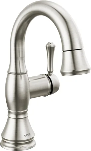 Miniatura 7 de Delta Faucet Cassidy Grifo de Baño Extraíble, Grifo de Baño Extraíble, Grifo de Baño Dorado de Un Solo Orificio con Extraíble, Grifo de Lavabo
