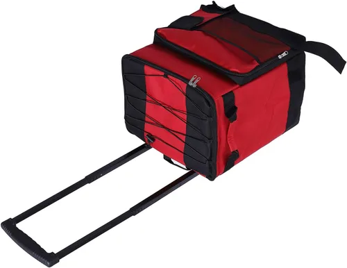 Miniatura 8 de Hielera suave con ruedas, plegable de 43 L, portátil, a prueba de fugas, aislada, bolsa enfriadora con ruedas para camping, picnic, playa, viajes