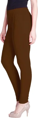 Miniatura 33 de ladyline Leggings Churidar elásticos de algodón para mujer Extra largos de longitud completa de cintura alta Talla regular y grande Pantalones