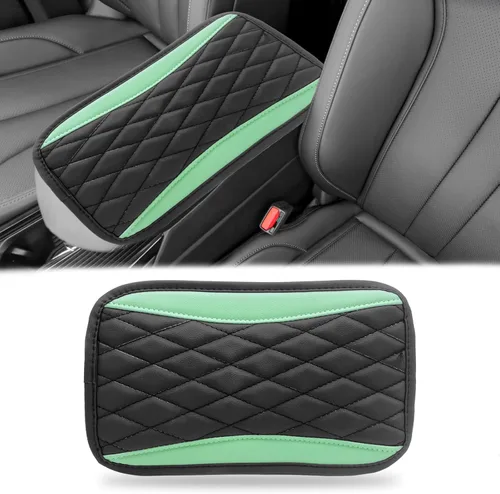 Miniatura 15 de Funda universal de cuero impermeable para consola central de automóvil, protector de caja de asiento para reposabrazos, accesorios de decoración