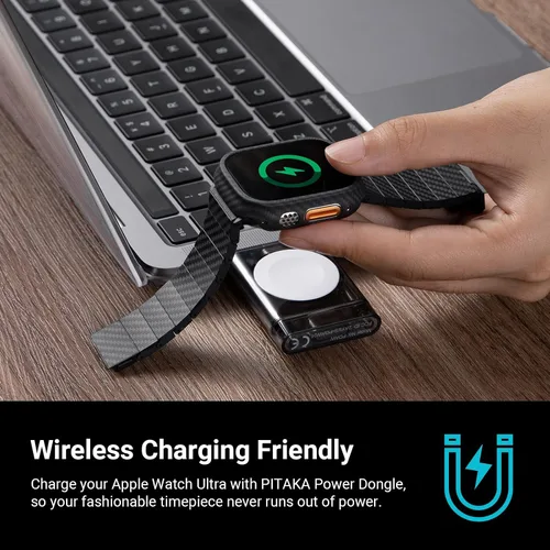 Miniatura 6 de PITAKA Funda para Apple Watch Ultra 3/2/1, Funda Exquisita Minimalista y Delgada para Apple Watch Ultra de 49 mm - Hecha de Fibra de Aramida
