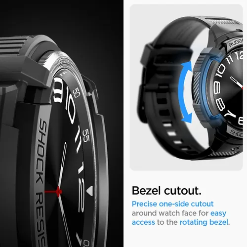 Miniatura 6 de Spigen Rugged Armor Pro Diseñada para Samsung Galaxy Watch 6 Classic 47mm Funda con Banda Cubierta Protectora de TPU con Correa