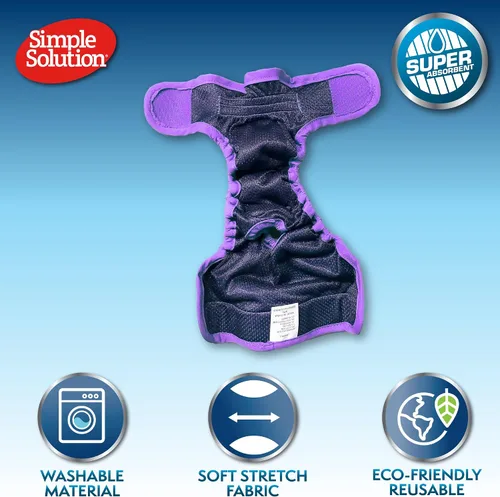 Miniatura 2 de Simple Solution Pañal lavable para perro hembra, pequeño, 1 paquete