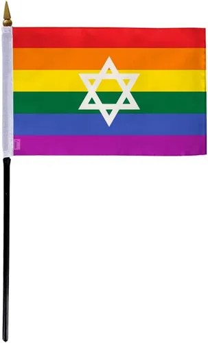 Miniatura 6 de AGAS Israel - Serpentinas arcoíris para fiesta, 60 pies de largo, 5 mil de plástico, decoraciones de orgullo israelí, decoración de fiesta
