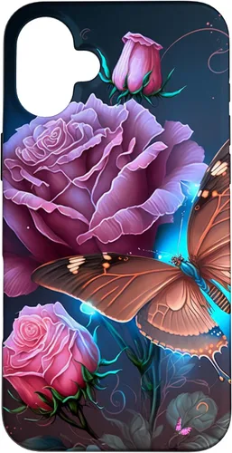 Miniatura 23 de Family Butterfly Rose Flower Firefly PC Case for iPhone 17