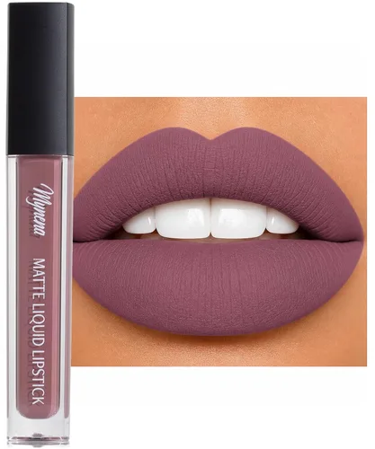 Miniatura 20 de Mynena Lápiz labial líquido mate rosa claro fresco Comodidad duradera A prueba de manchas resistente a transferencias Cobertura completa que