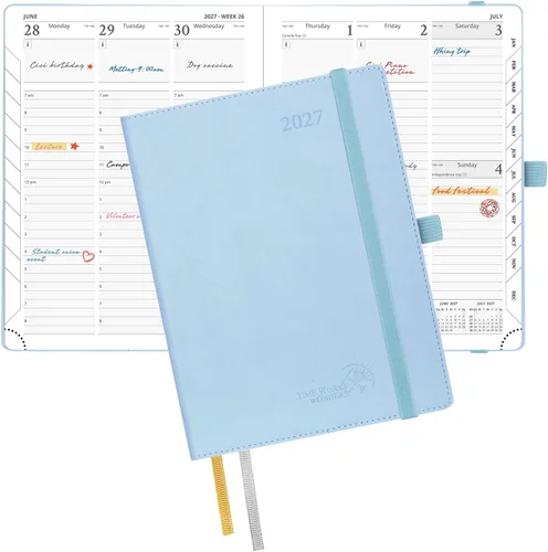Miniatura 54 de POPRUN Agenda de bolsillo 2026-2027, tamaño del bolso, 4 x 6.25 pulgadas, calendario de bolsillo (julio de 2026 a junio de 2027) para bolso