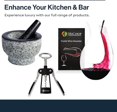 Miniatura 9 de Sacacorchos para camareros De HiCoup. Premium, todo-en-uno sacacorchos, abre botellas y cortador de lámina, Fine Ying Yang