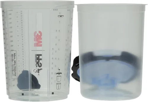 Miniatura 10 de 3M PPS 2.0 Kit de taza, tapas y forros para pistola pulverizadora, 26325, grande, 28 onzas, filtro de 125 micrones, uso para automóviles, muebles