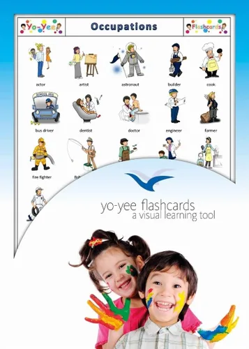 Ocupaciones y trabajos Tarjetas Flash en inglés – Tarjetas de vocabulario Picture para el aprendizaje de idiomas – perfecto para niños, niños, niños