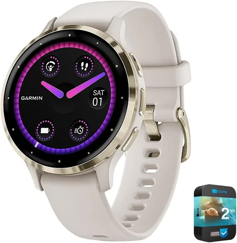 Miniatura 14 de Garmin Venu 3 Reloj inteligente de salud y fitness con GPS, bisel de acero plateado y caja Whitestone (45mm) Modelo oficial del socio de EE. UU.