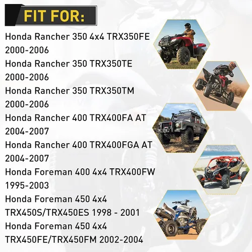 Miniatura 2 de Filtro de aire Rancher 350 Compatible con Honda Foreman 450 Rancher 350 TRX350 TRX350FE TRX350TE TRX350TM Rancher 400 Foreman 450 TRX400FA TRX400FGA
