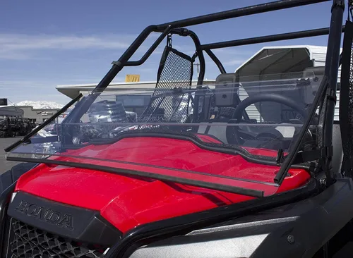 Miniatura 5 de Clearly Tough Parabrisas Honda Pioneer 500 / 520 - Plegable completo - Lexan MR10 Resistente a los arañazos Fabricado en los Estados Unidos