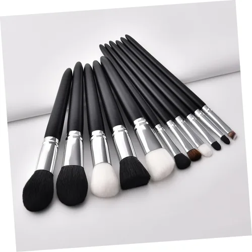 Miniatura 8 de POPETPOP Cepillo de prevención de maquillaje de desperdicio, cepillo de pelo de cabra para mujer, brochas de maquillaje Bling Maquillaje para mujer