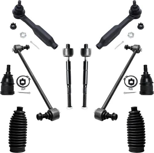 Detroit Axle - Kit de suspensión delantera de 10 piezas para Honda Odyssey 05-09, rótulas inferiores, barras estabilizadoras, extremos de barra de