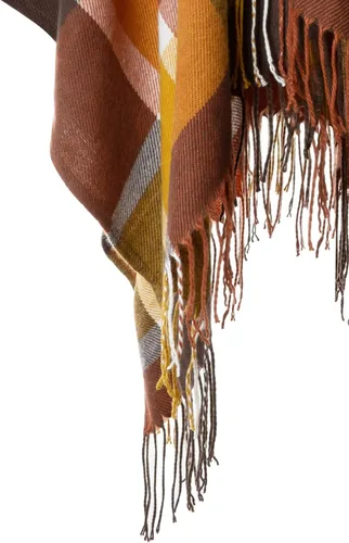 Miniatura 4 de Moss Rose Chal de viaje para mujer, capa tipo poncho de frente abierto para otoño e invierno