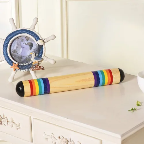 Miniatura 5 de Instrumento musical de madera del palillo de la lluvia del fabricante de la lluvia de 13,8 pulgadas, vibrador del tubo de la lluvia de la lluvia