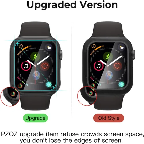 Miniatura 5 de pzoz - Carcasa de 40 mm compatible con Apple Watch Series 6, 5, 4 y SE, tiene protector de pantalla y accesorios, es delgada con bordes protectores