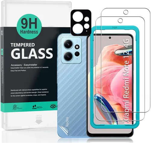 Miniatura 9 de Ibywind Paquete de 2 protectores de pantalla para Redmi Note 12 Pro 5G/Pro+/Pro Plus 5G (6.67 pulgadas) + 1 protector de lente de cámara + 1