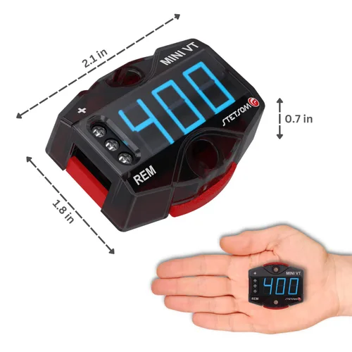 Miniatura 5 de Stetsom MiniVT-HV - Pantalla digital Mini voltímetro LED azul de alta precisión, hasta 455 V CC, panel de voltaje de batería de automóvil