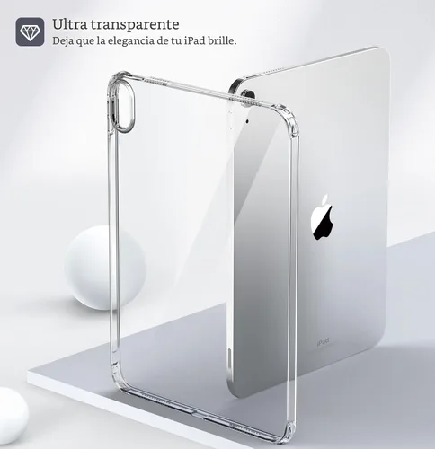 Miniatura 6 de MoKo Funda transparente para iPad (A16) de 11ª generación 2025 de 11 pulgadas/10ª generación 2022 de 10.9 pulgadas, TPU suave y ligero, 1