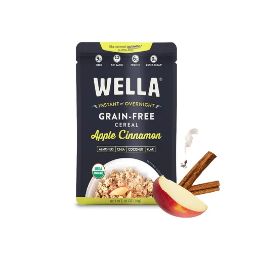Miniatura 5 de Wella Cereal de Avena Alternativa, Cereal Caliente para el Desayuno Sin Gluten, Sin Granos Paleo Orgánico Vegano Alto en Proteínas Superalimento a