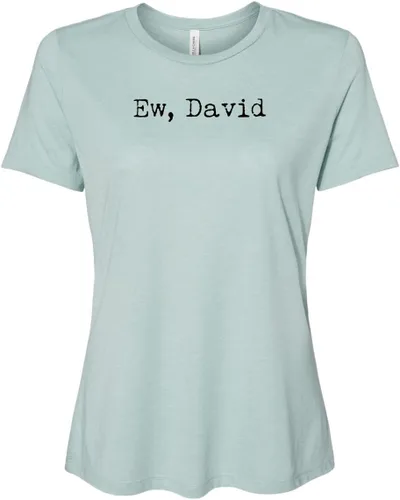 Miniatura 6 de Cute Women's Screen Printed Crew Neck Tee, Shirts With Sayings, Dusty Blue or Olive
