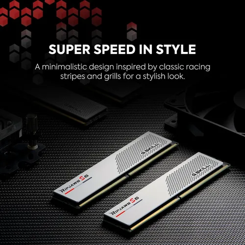 Miniatura 3 de G.SKILL Ripjaws Serie S5 DDR5 RAM (Intel XMP 3.0) 32GB (2x16GB) 6000MT/s CL30-40-40-96 1.35V Memoria de computadora de escritorio U-DIMM - Blanco