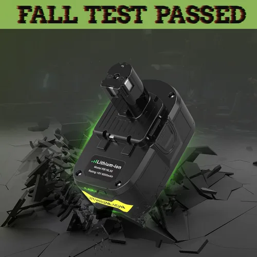 Miniatura 4 de Paquete de 6 baterías de litio de 6.0Ah 18V compatibles con Ryobi RB18L50 P108 P102 P104 de alta capacidad con indicador LED