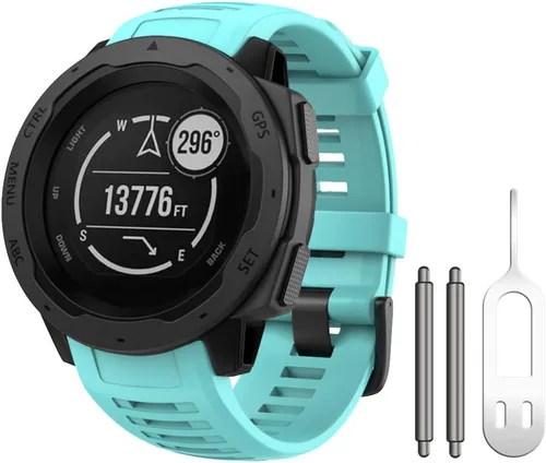 Miniatura 32 de NotoCity Correa de repuesto para Garmin Instinct, correa de repuesto de silicona suave, solo compatible con Instinct Sports GPS Smart Watch