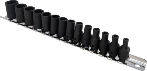 Miniatura 3 de Genius Tools TF-214M 14PC 1/4" Dr. Juego de llaves de impacto métricas