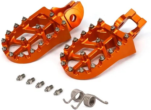 Miniatura 2 de Estriberas para motocicleta, pedales CNC para motocross 85-450 SX SXF EXC EXCF XC XCF 2016-2023 EC300 EC250F EC350F 21-23 Dirt Bike Naranja