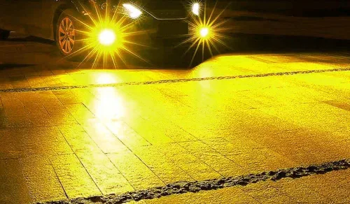 Miniatura 5 de iJDMTOY Juego de luz antiniebla de proyector LED mini de 20 W de alta potencia de 1 pulgada de color blanco/amarillo dual, ajuste universal