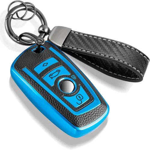 Miniatura 38 de Funda para Llavero Mercedes con Llavero de Cuerda Trenzada de Metal, Funda de Llave Suave Mejorada para Carcasa de Llavero Remoto Inteligente Sin
