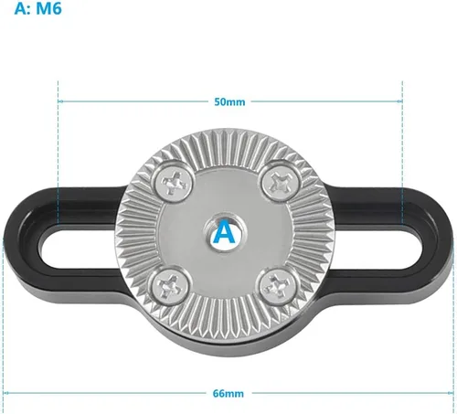Miniatura 2 de CAMVATE Adaptador de conexión Rosette M6 estándar con dos tornillos de 1/4"-20 - 2572