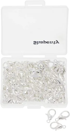 Miniatura 7 de Shapenty Broches de pinza de langosta de aleación de metal pequeño, clip de bricolaje, accesorios de búsqueda de joyas, gancho de sujeción, 0.472 in
